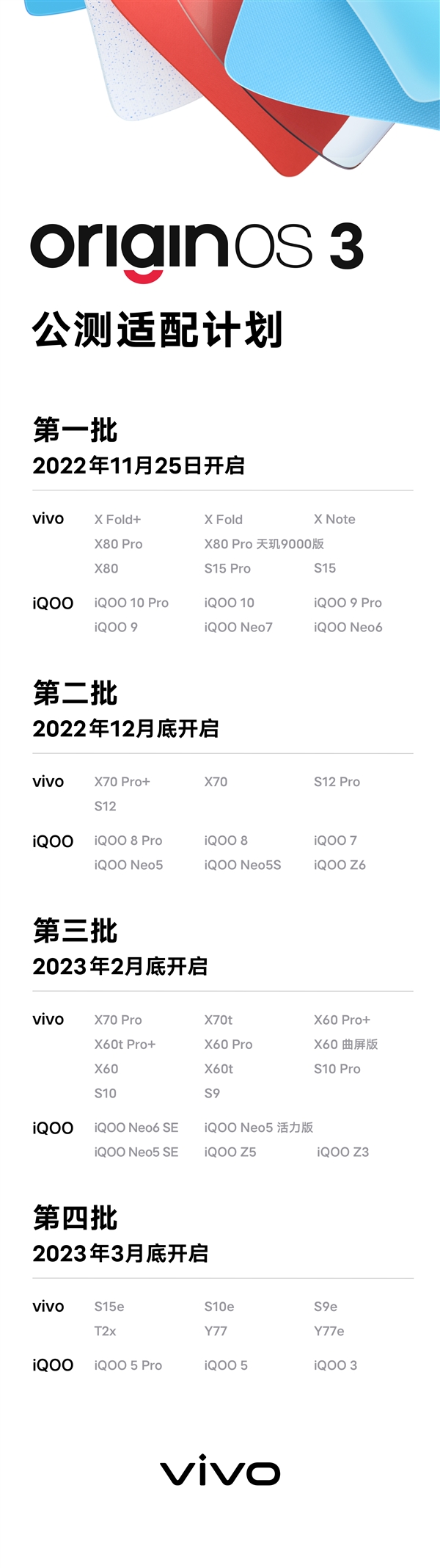 老机型能流畅使用48个月！vivo OriginOS 3适配计划公布