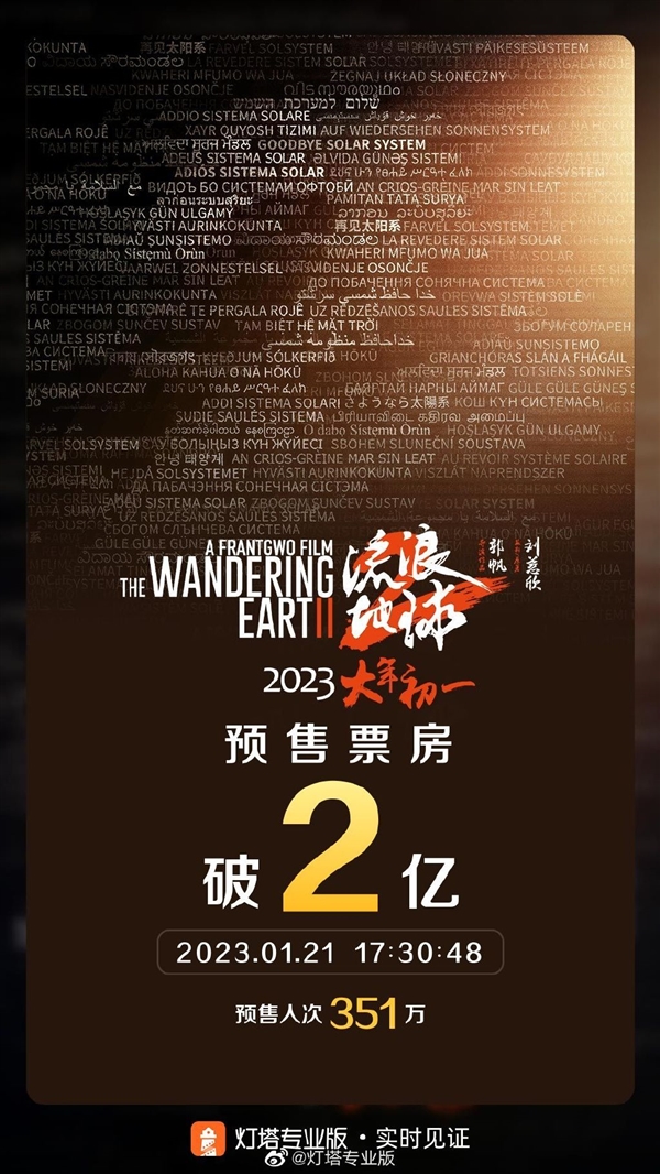 《流浪地球2》预售票房破2亿！春节档七部新片扎堆 你看好谁