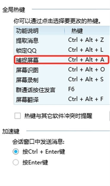 qq截图快捷键ctrl+alt+?