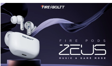 FireBoltt  FirePods  Zeus入耳式耳机总播放时间长达40小时