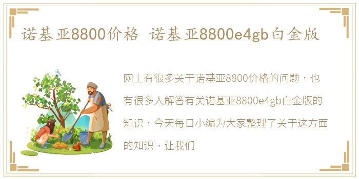 诺基亚8800价格 诺基亚8800e4gb白金版