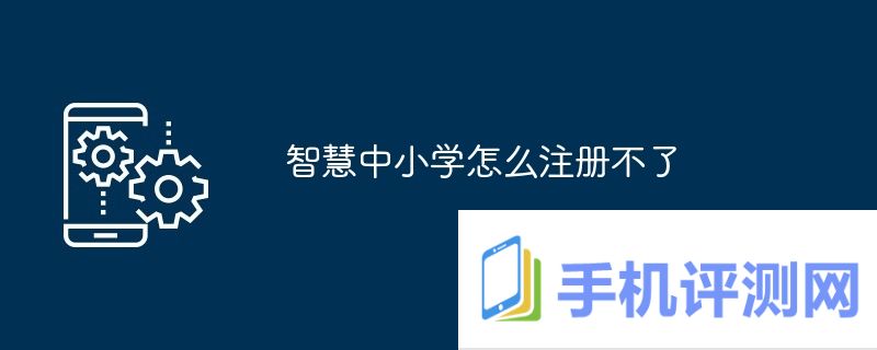 智慧中小学怎么注册不了