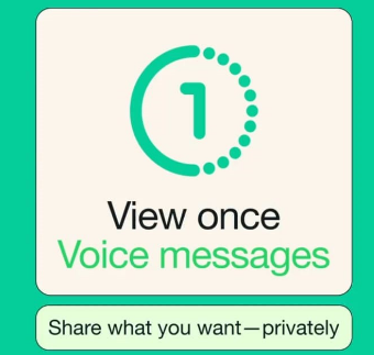 WhatsApp推出语音消息听一次功能