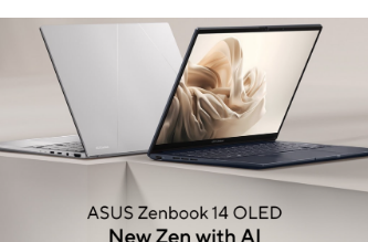 华硕ZenBook  14 OLED配备14英寸3K  120Hz  OLED显示屏