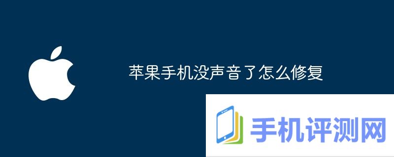 苹果手机没声音了怎么修复